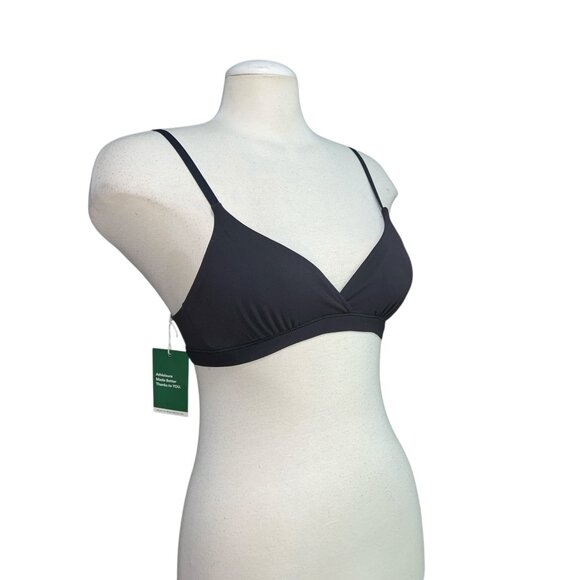 Halara High Stretch Cross Front Lounge Underwear Bra Sz XS Womens Black - Picture 2 of 13